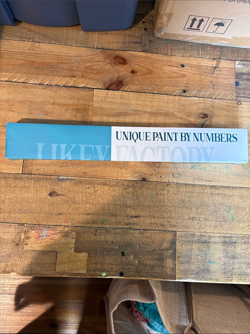 Nique poppy Wall Art Paint-by-Numbers Set - Teal